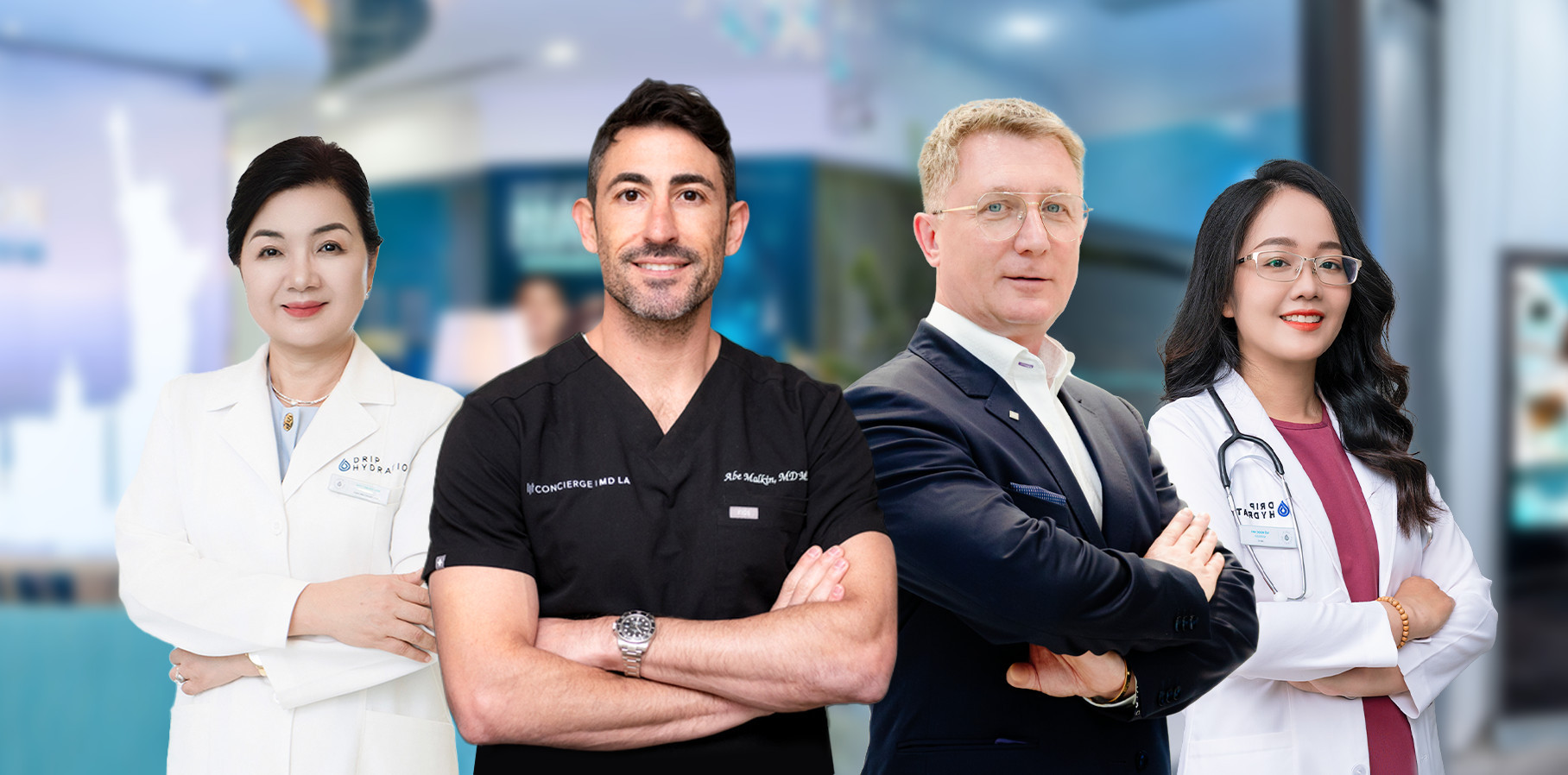 The team of doctors / professional advisors at Drip Care clinic.
